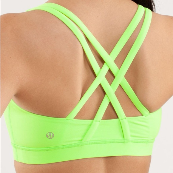 lululemon athletica Tops - Lululemon neon green sports bra